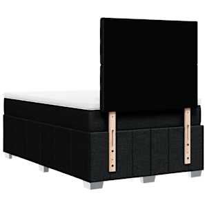 Box spring postel s matrací černá 120x190 cm textil - obrázek 6
