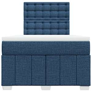 Box spring postel s matrací černá 120x190 cm textil - obrázek 4