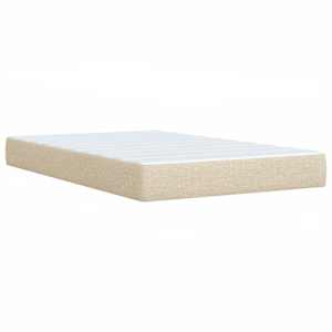 Box spring postel s matrací krémová 120x200 cm textil - obrázek 10