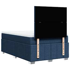 Box spring postel s matrací modrá 120x200 cm textil - obrázek 6