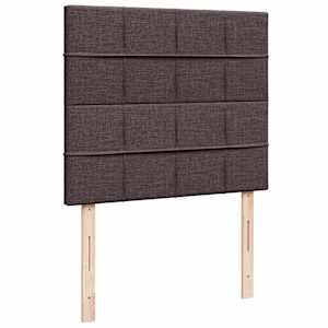Box spring postel s matrací tmavě hnědá 120x200 cm textil - obrázek 7
