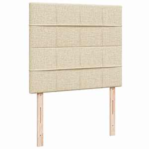Box spring postel s matrací krémová 120x200 cm textil - obrázek 7