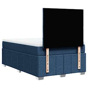 Box spring postel s matrací modrá 120x200 cm textil - obrázek 6
