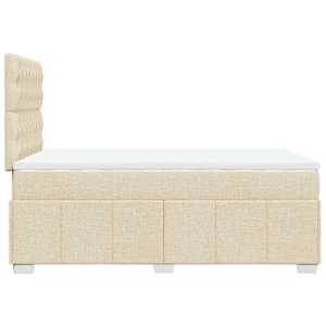 Box spring postel s matrací krémová 120x200 cm textil - obrázek 5