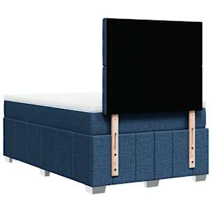 Box spring postel s matrací modrá 120x200 cm textil - obrázek 6