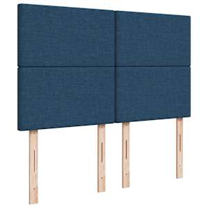 Box spring postel s matrací modrá 140x190 cm textil - obrázek 7