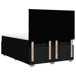 Box spring postel s matrací černá 140 x 190 cm textil - obrázek 6