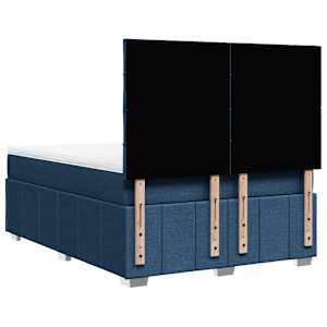 Box spring postel s matrací modrá 140x190 cm textil - obrázek 6