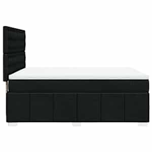 Box spring postel s matrací černá 140 x 190 cm textil - obrázek 5