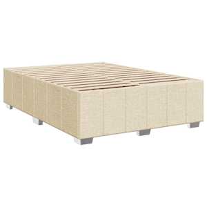 Box spring postel s matrací krémová 140x190 cm textil - obrázek 8