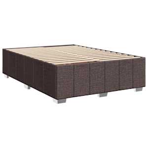 Box spring postel s matrací tmavě hnědá 140x200 cm textil - obrázek 8