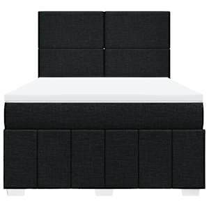 Box spring postel s matrací černá 160x200 cm textil - obrázek 4