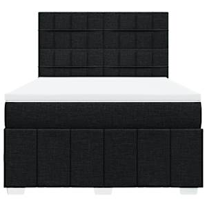 Box spring postel s matrací černá 160x200 cm textil - obrázek 4
