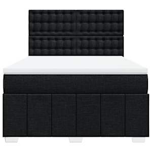Box spring postel s matrací černá 160x200 cm textil - obrázek 4