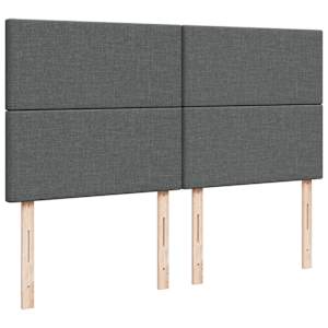 Box spring postel s matrací tmavě šedá 180x200 cm textil - obrázek 7