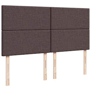 Box spring postel s matrací tmavě hnědá 180x200 cm textil - obrázek 7