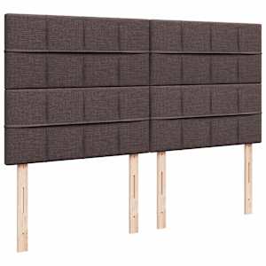 Box spring postel s matrací tmavě hnědá 180x200 cm textil - obrázek 7