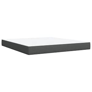 Box spring postel s matrací tmavě šedá 180x200 cm textil - obrázek 10