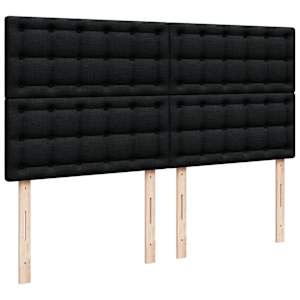 Box spring postel s matrací černá 180x200 cm textil - obrázek 7