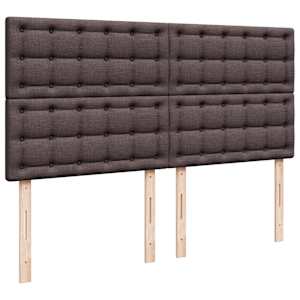 Box spring postel s matrací tmavě hnědá 180x200 cm textil - obrázek 7