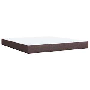 Box spring postel s matrací tmavě hnědá 180x200 cm textil - obrázek 10