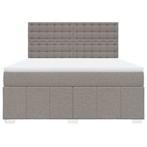 Box spring postel s matrací taupe 180x200 cm textil - obrázek 4
