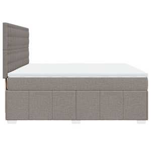 Box spring postel s matrací taupe 180x200 cm textil - obrázek 5