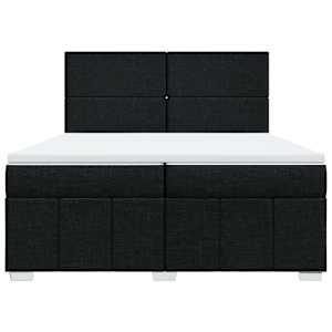 Box spring postel s matrací černá 200x200 cm textil - obrázek 4