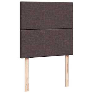 Box spring postel s matrací tmavě hnědá 80x200 cm textil - obrázek 8