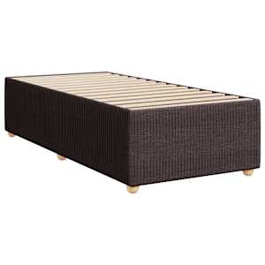 Box spring postel s matrací tmavě hnědá 80x200 cm textil - obrázek 8