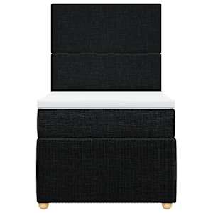 Box spring postel s matrací černá 90x190 cm textil - obrázek 4