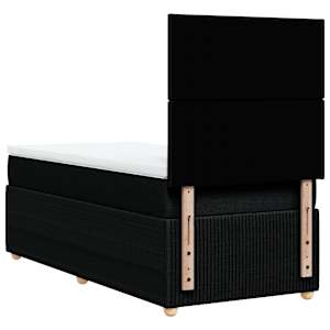 Box spring postel s matrací černá 90x190 cm textil - obrázek 6