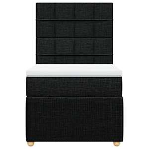 Box spring postel s matrací černá 90x190 cm textil - obrázek 4