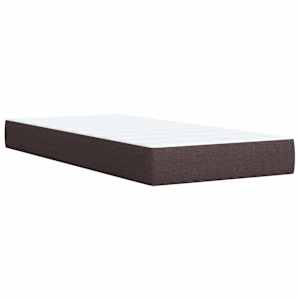 Box spring postel s matrací tmavě hnědá 90x190 cm textil - obrázek 10