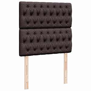 Box spring postel s matrací tmavě hnědá 90x190 cm textil - obrázek 7