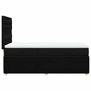 Box spring postel s matrací černá 90x190 cm textil - obrázek 5