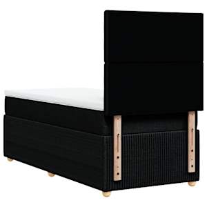 Box spring postel s matrací černá 90x190 cm textil - obrázek 6