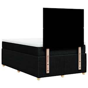 Box spring postel s matrací černá 120x190 cm textil - obrázek 6