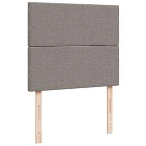 Box spring postel s matrací taupe 120x190 cm textil - obrázek 7