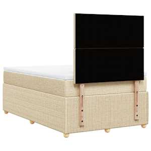 Box spring postel s matrací krémová 120x190 cm textil - obrázek 6