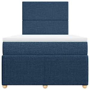 Box spring postel s matrací černá 120x190 cm textil - obrázek 4