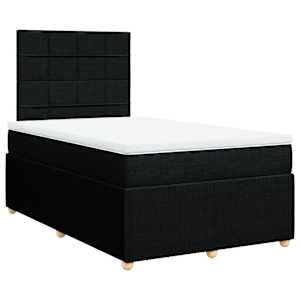 Box spring postel s matrací černá 120x190 cm textil - obrázek 2