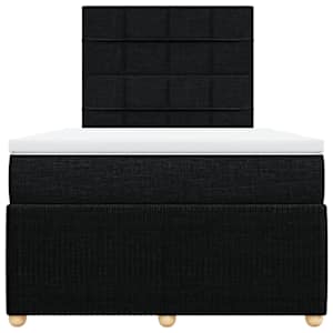Box spring postel s matrací černá 120x190 cm textil - obrázek 4