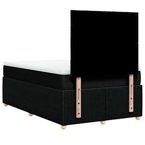 Box spring postel s matrací černá 120x190 cm textil - obrázek 6