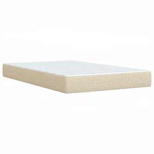 Box spring postel s matrací krémová 120x190 cm textil - obrázek 10