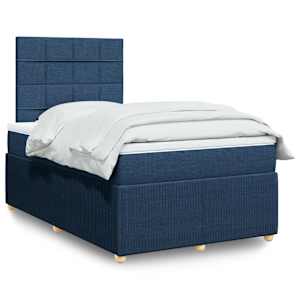 Box spring postel s matrací černá 120x190 cm textil - obrázek 1
