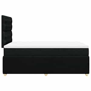 Box spring postel s matrací černá 120x190 cm textil - obrázek 5