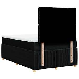 Box spring postel s matrací černá 120x190 cm textil - obrázek 6