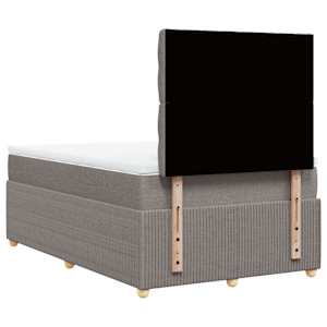 Box spring postel s matrací taupe 120x190 cm textil - obrázek 6