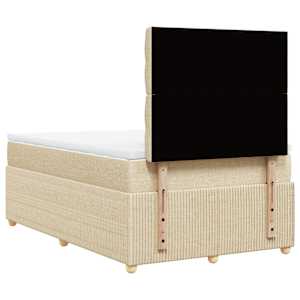 Box spring postel s matrací krémová 120x190 cm textil - obrázek 6